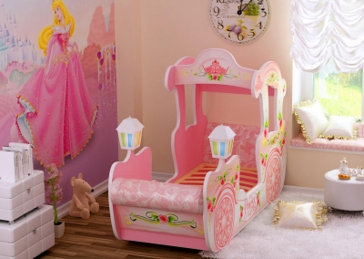 Детская кровать Карета Pink (РР)
