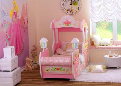 Детская кровать Карета Pink (РР)